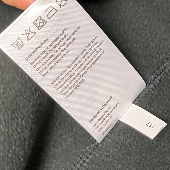 RAINS Heavy Fleece Jacket Adult S Long Black Zip Up Full Boxy Fit Layer Unisex - Picture 8 of 13